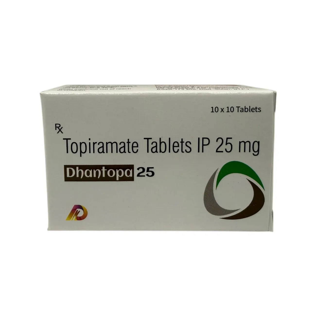 Dhantopa 25 Topiramate Tablets IP 25mg carton by Dhanshikha Medicare