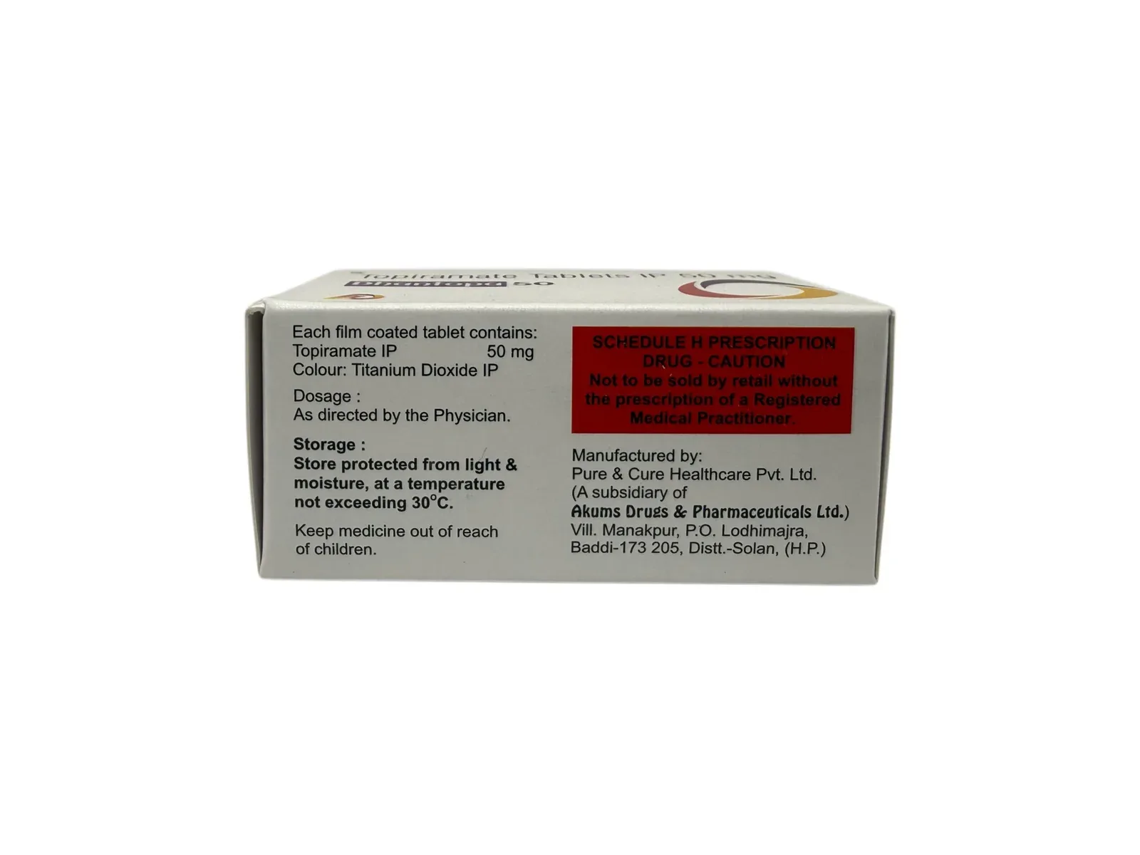 Dhantopa 50 side panel composition and manufacturing details