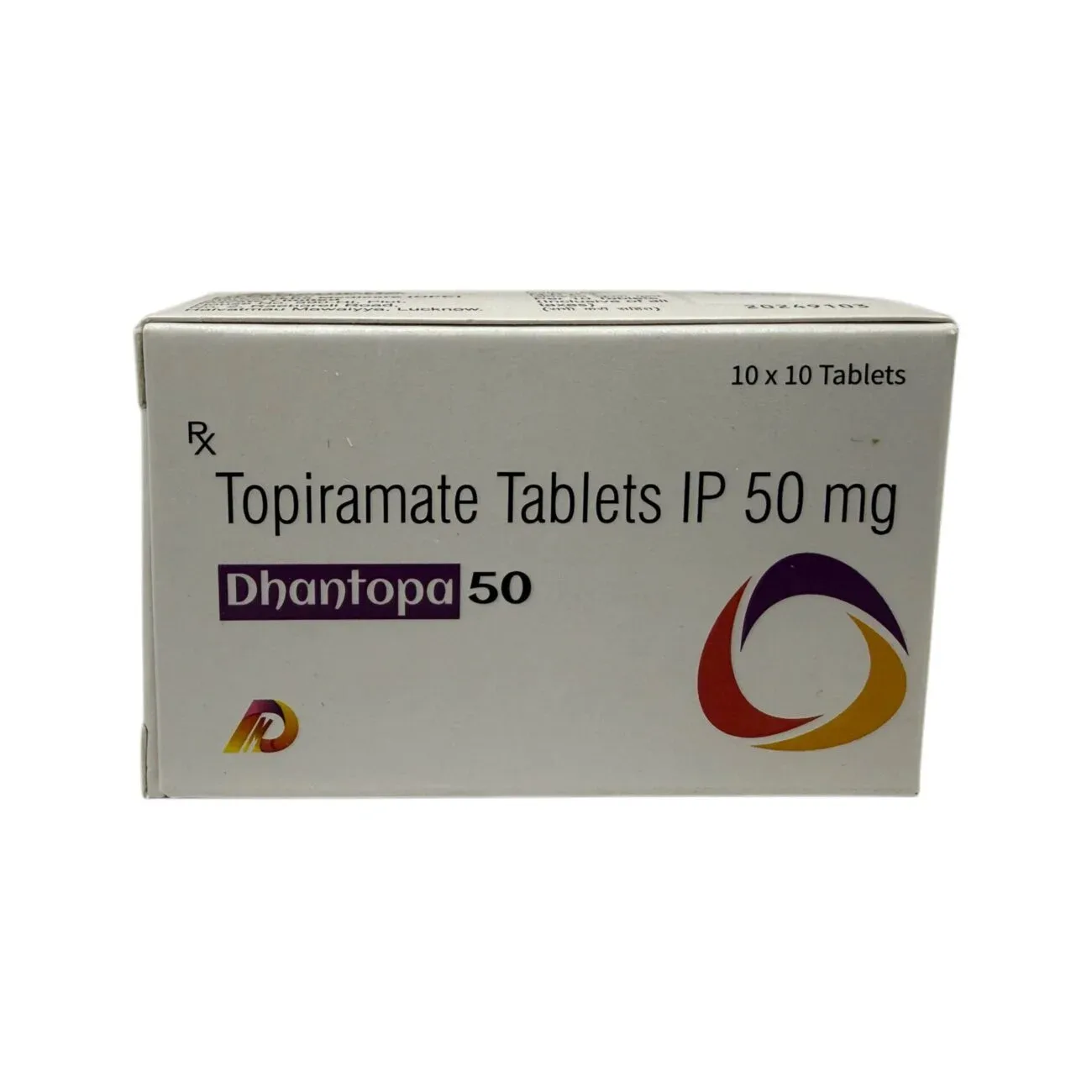 Dhantopa 50 Topiramate Tablets IP 50mg carton by Dhanshikha Medicare