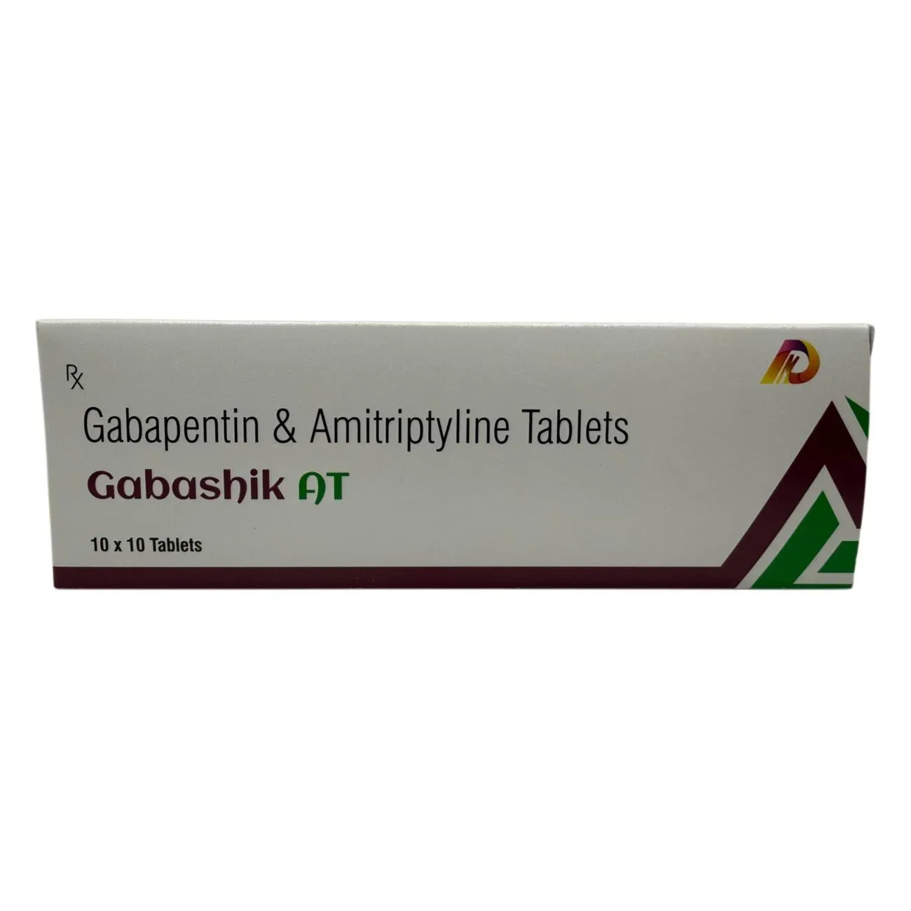 Gabashik AT Tablets Gabapentin 300mg Amitriptyline 10mg carton by Dhanshikha Medicare