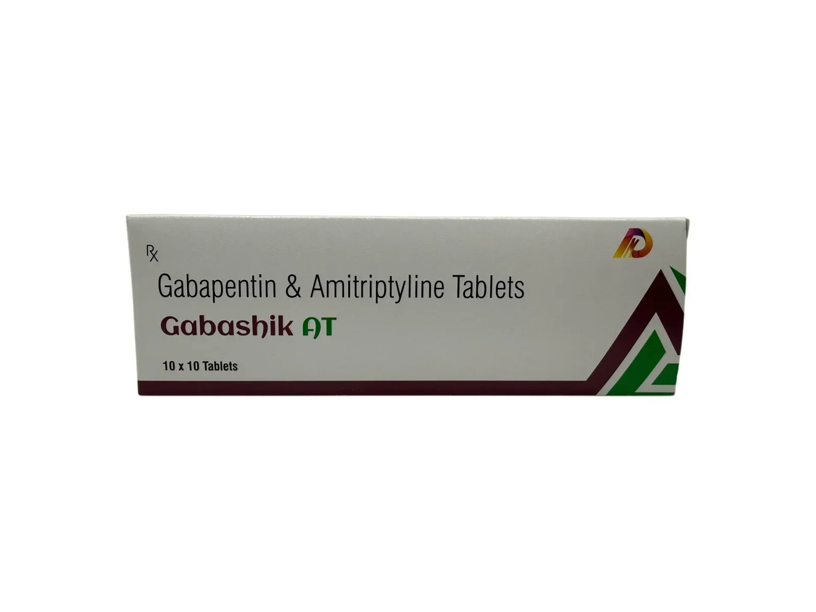 Gabashik AT Tablets Gabapentin 300mg Amitriptyline 10mg carton by Dhanshikha Medicare
