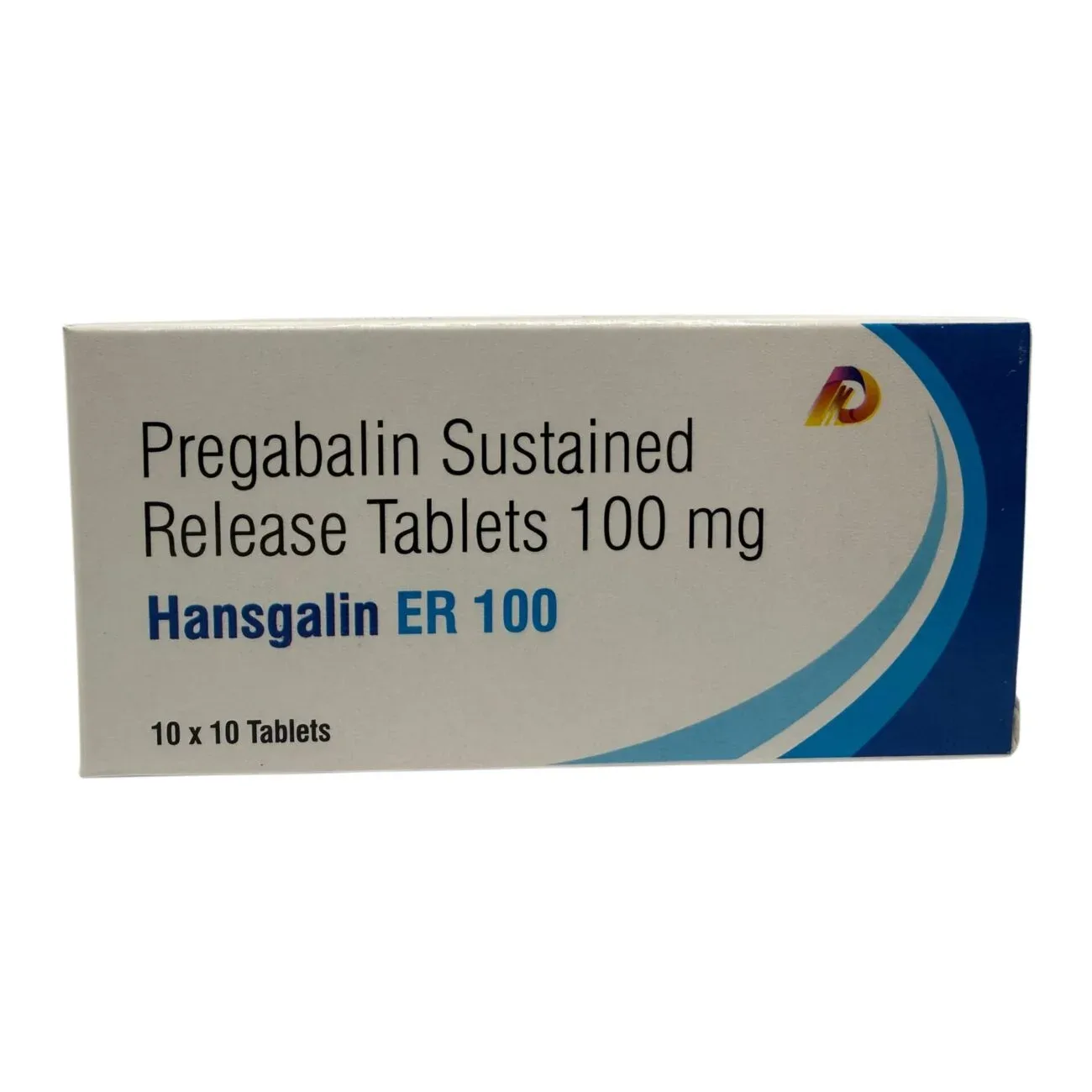 Hansgalin ER 100 Pregabalin Sustained Release Tablets 100mg carton by Dhanshikha Medicare