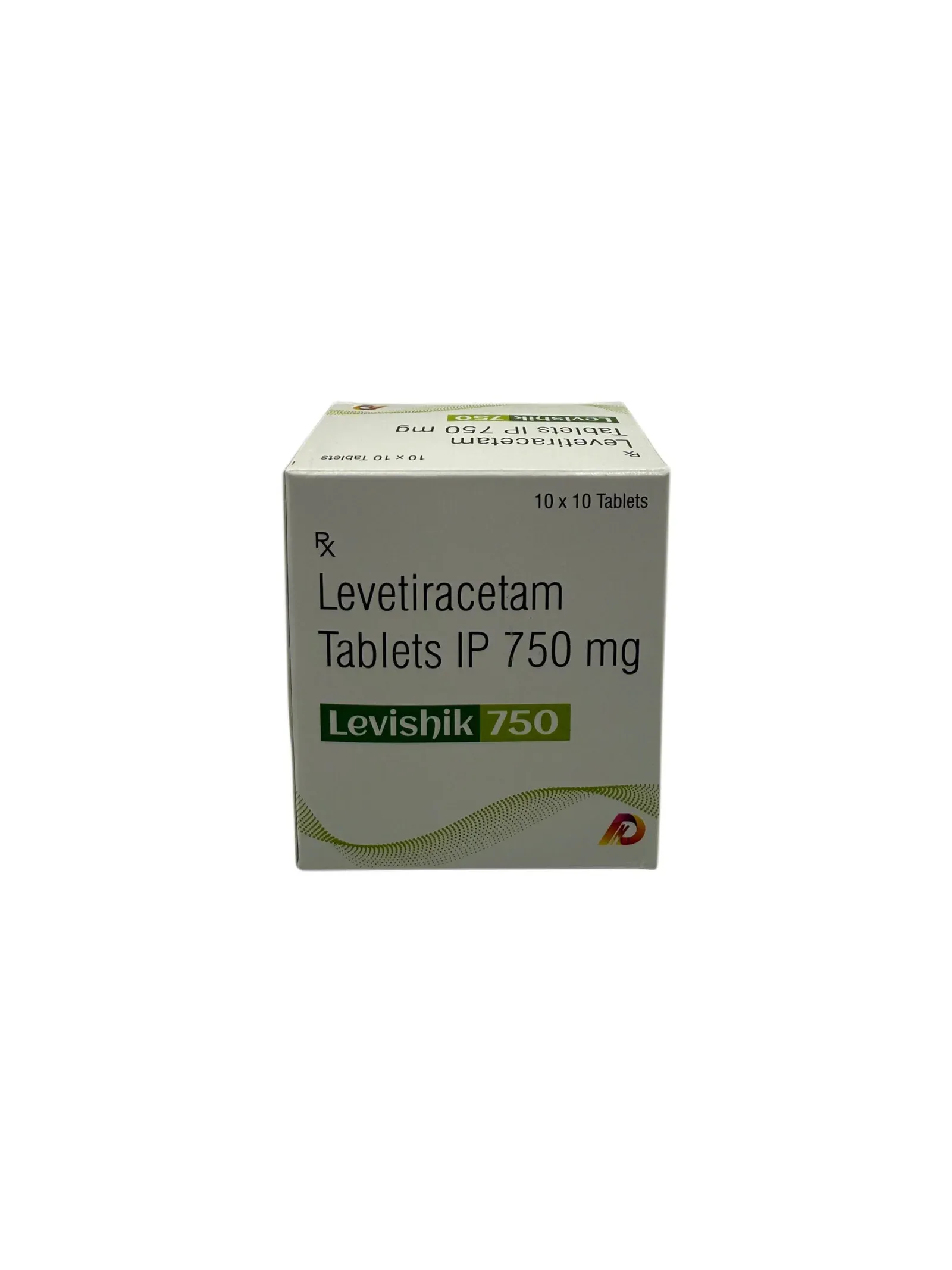 Levishik 750 Levetiracetam 750mg tablets carton by Dhanshikha Medicare