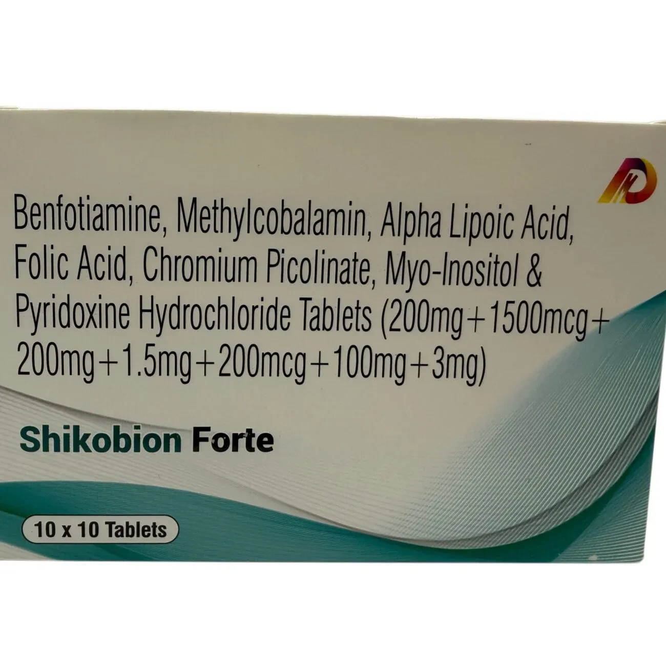 Shikobion Forte Benfotiamine Methylcobalamin Alpha Lipoic Acid tablets carton