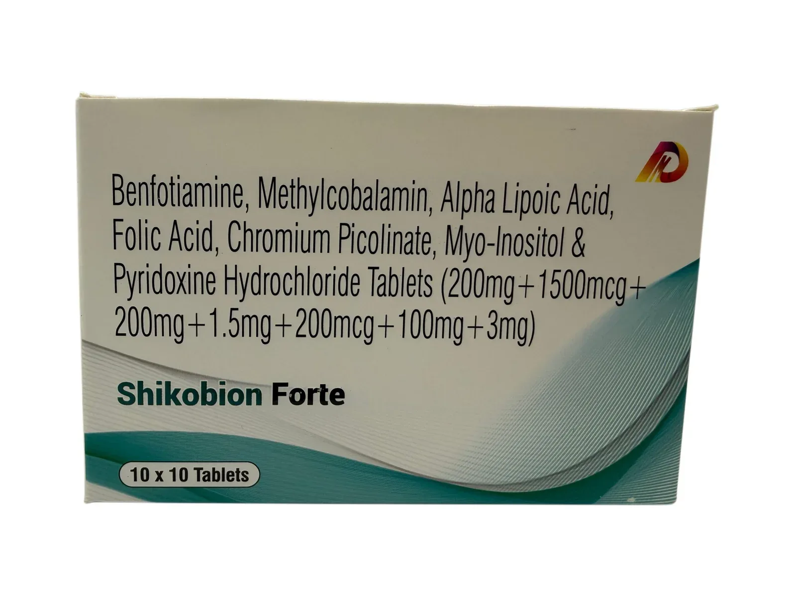 Shikobion Forte Benfotiamine Methylcobalamin Alpha Lipoic Acid tablets carton