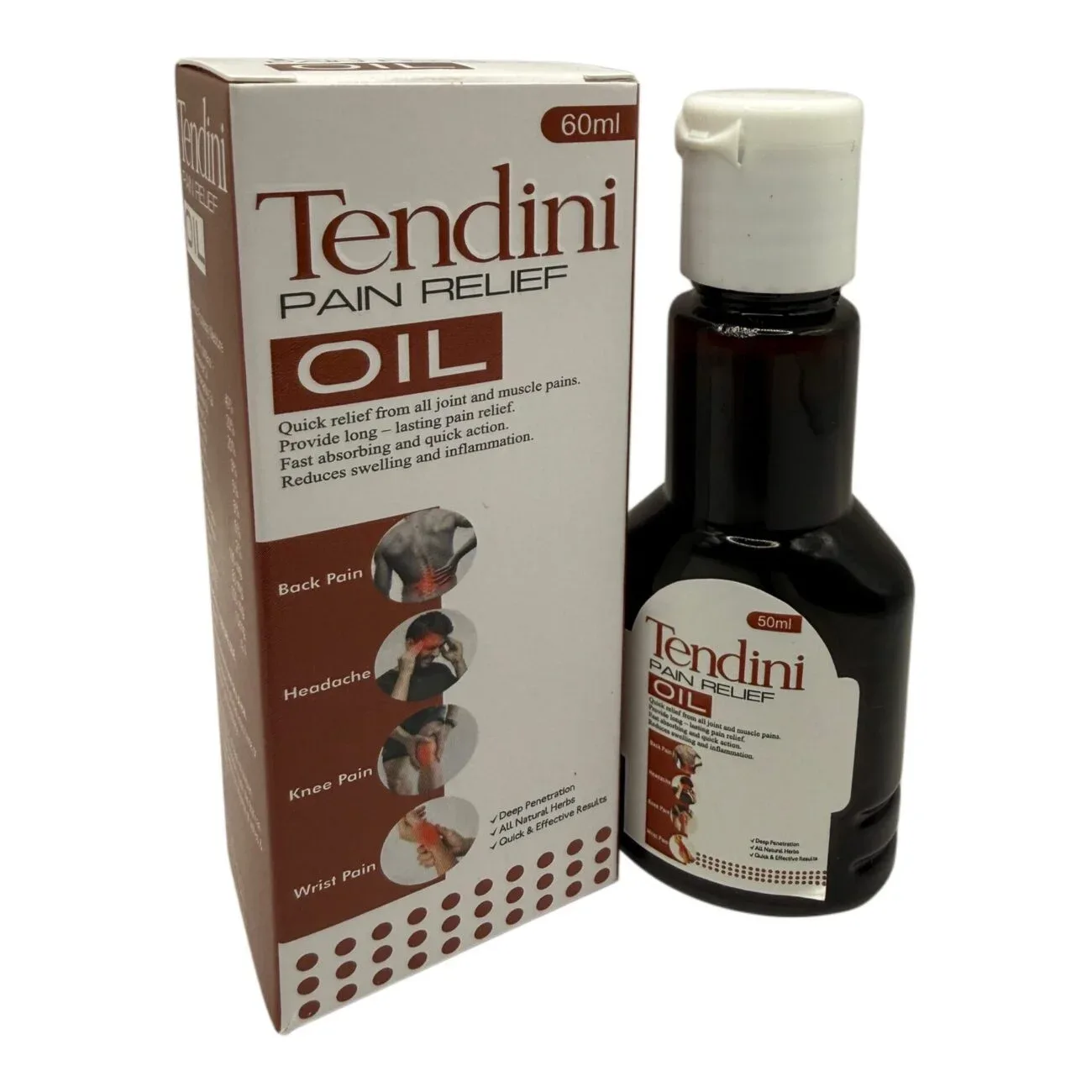 Tendini Pain Relief Oil herbal joint pain and muscle pain oil by Dhanshikha Medicare